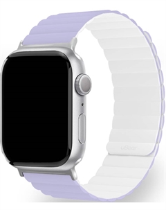 Ремешок для умных часов Mode для Apple Watch 38|40|41 mm силиконовый Лаванда/белый (WB12LW01SM-AW) Ubear