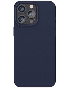 Чехол-накладка Ecopelle Case с MagSafe для iPhone 15 Pro Max Темно-синий Vlp