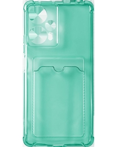 Чехол-накладка Card Case для POCO F5 Прозрачный/Зеленый Redline