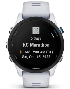 Часы Forerunner 255 Music Белые Garmin