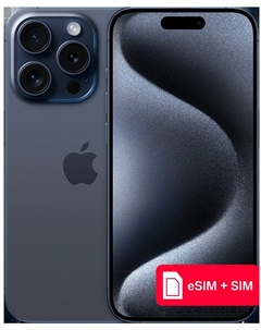 Смартфон Apple iPhone 15 Pro 128Gb eSIM + SIM Синий титан