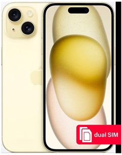 Смартфон Apple iPhone 15 128Gb SIM + SIM Желтый