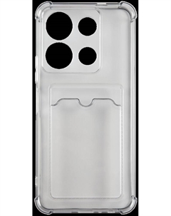 Чехол-накладка Card Case для INFINIX NOTE 30i Прозрачный черный Redline