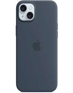 Чехол-накладка iPhone 15 Silicone Case with MagSafe Штормовой синий Apple