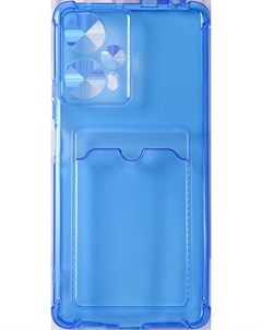 Чехол-накладка Card Case для POCO F5 Прозрачный/Синий Redline