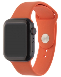 Ремешок для умных часов Sport Apple Watch 42/44мм силиконовый Orange Interstep
