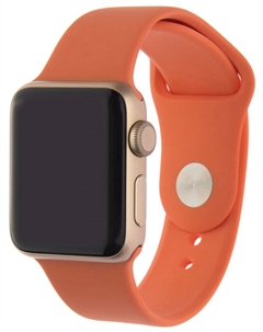 Ремешок для умных часов Sport Apple Watch 38/40мм силиконовый Orange Interstep