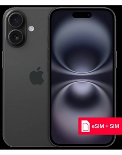 Смартфон Apple iPhone 16 512Gb eSIM + SIM Черный