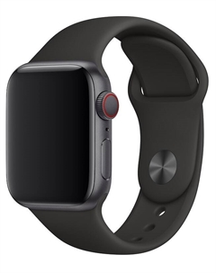 Ремешок для умных часов ES-AWBS-103 Apple Watch 38/40мм силиконовый Black Everstone