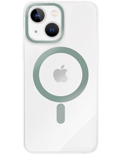 Чехол-накладка Line Case with MagSafe iPhone 14 Plus Зеленый Vlp