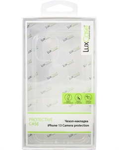 Клип-кейс iPhone 13 Camera protection прозрачный Luxcase