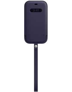 Чехол-конверт iPhone 12/12 Pro MagSafe кожаный темно-фиолетовый (MK0A3ZE/A) Apple
