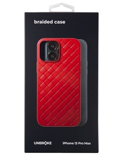 Клип-кейс iPhone 13 Pro Max Braided Red Unbroke