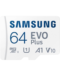 Карта памяти MicroSD EVO V6 64Gb Class10 MB-MC64KA/EU с адаптером Белая Samsung
