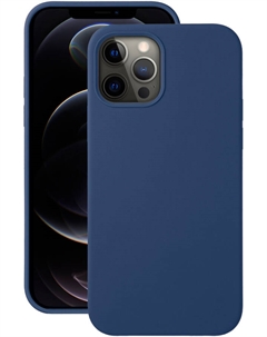 Клип-кейс Apple iPhone 12/12 Pro Liquid Silicone Pro Blue Deppa