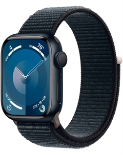 Часы Watch Series 9 GPS 41мм корпус из алюминия Темная ночь + ремешок Sport Loop Темная ночь Apple
