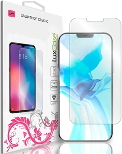 Стекло защитное Apple iPhone 12/12 Pro прозрачное 2 шт Luxcase