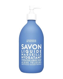 Увлажняющее жидкое мыло для тела и рук с зелеными водорослями Velvet Seaweed Liquid Marseille Soap Compagnie de provence