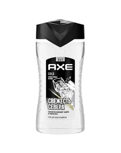 Гель для душа и шампунь 2 в 1 мужской аромат горных вершин свежесть 12 часов Gold 250 Axe