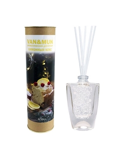 Ароматический диффузор Лимонный кекс с палочками для дома и офиса 45 Van&mun