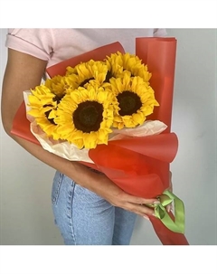 Букет из подсолнухов 7 шт. Л'этуаль flowers