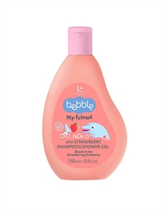 My Friend Шампунь и гель для душа 2в1 с ароматом Клубники (1 год+) 250 Bebble