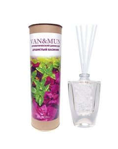 Ароматический диффузор Душистый базилик с палочками для дома и офиса 45 Van&mun