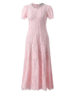 Платье из вискозы и хлопка Self-portrait