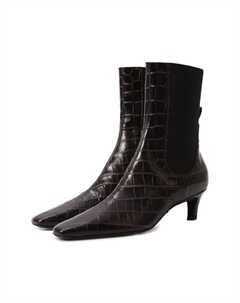 Кожаные ботильоны Toteme