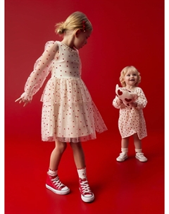 Нарядное платье с принтом для девочек Sela