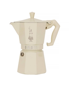 Гейзерная кофеварка Exclusive на 6 порций, крем Bialetti