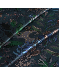 Наволочка Сказки. Таинственный лес в темно-бирюзовом, сатин Mollen