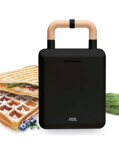 Вафельница 2-в-1 ADE black Ade'