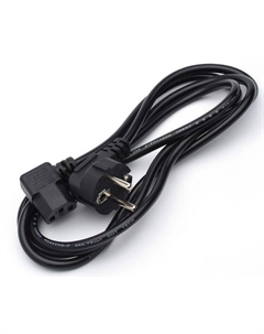 Кабель питания AT10119 Power Supply Cable 1.8meters (mark 0.75mm on cable) CEE 7/7 - IEC C13 евровилка под 90гр Atcom