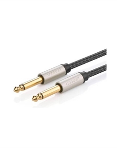 Кабель AV128 10640_ 6.5mm Male to Male Stereo Auxiliary Aux Audio Cable. Длина: 5м. Цвет: серый Ugreen
