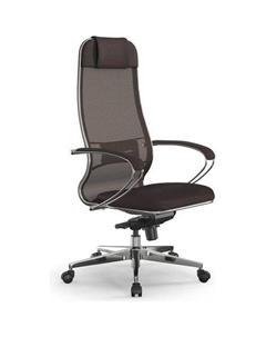 Кресло Comfort S Infinity Easy Clean, на колесиках, сетка/эко.кожа, 1шт. в комплекте темно-коричневый/темно-коричневый Метта