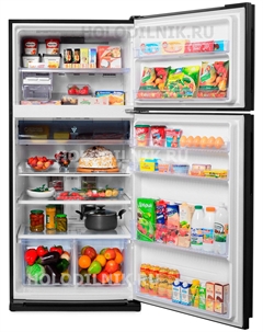 Двухкамерный холодильник SJ-XE 55 PMBK Sharp