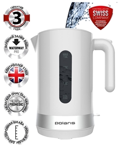 Чайник электрический Polaris PWK 1803C Water Way Pro белый