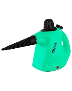 Пароочиститель Kitfort КТ-9138-2, черно-зеленый