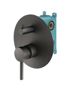 Встраиваемый смеситель для душа IXO KIT1901GR графит матовый Plumberia selection