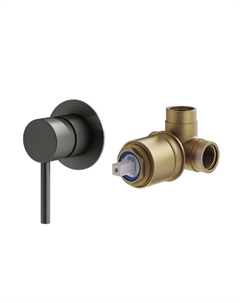 Встраиваемый смеситель для душа IXO KITXO1135GR графит матовый Plumberia selection