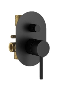 Встраиваемый смеситель для душа IXO KIT1001NO черный матовый Plumberia selection