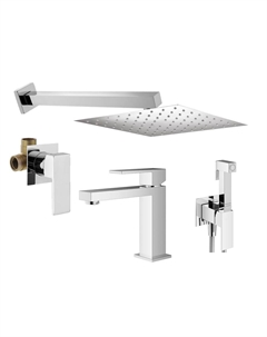 Комплект гигиенического смесителя с верхним душем TAG KITZTG01CR53 хром Plumberia selection