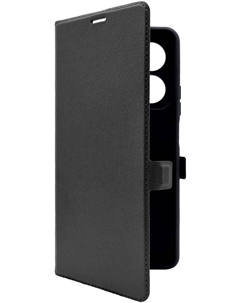 Чехол-книжка BoraSCO для смартфона TECNO Pova 6 Neo, искусственная кожа/микрофибра, черный (73312) Borasco