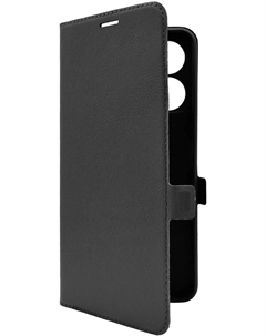 Чехол-книжка BoraSCO для смартфона Poco C65, искусственная кожа/микрофибра, черный (72850) Borasco