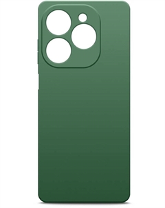 Чехол-накладка BoraSCO для смартфона TECNO Pop 8/Spark 20/20C/Go 2024, силикон/микрофибра, зеленый опал (72676) Borasco