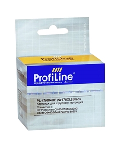 Картридж ProfiLine PL-CN684HE/№178XL для Photosmart C5380/C5383/C6380/C6383/D5460/D5463/Premium Fax/Pro B8553, черный Profiline