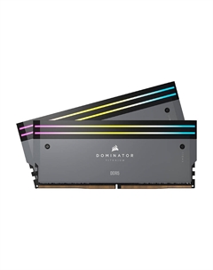 Оперативная память Corsair Dominator Titanium RGB, 32 ГБ (2x16), DDR5, CL30, 6000 МГц, CMP32GX5M2B6000Z30, серый