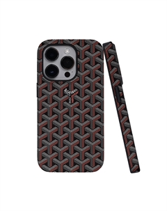 Чехол для телефона Keshami, Red diamond pattern 2-in-1 anti-drop model