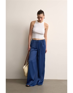 Брюки широкие из сатина Mollis